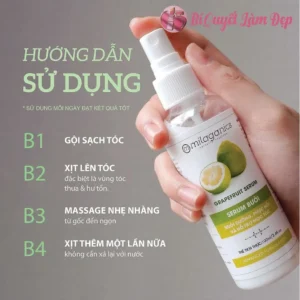 Serum Bưởi Milaganics Nuôi Dưỡng Kích Thích Mọc Tóc 250ml