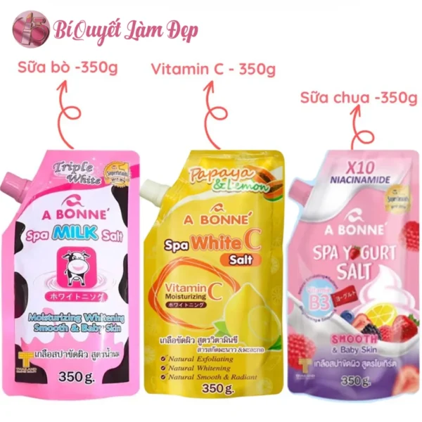 Muối Tắm Sữa Bò A Bonne Tẩy Da Chết Body 350g