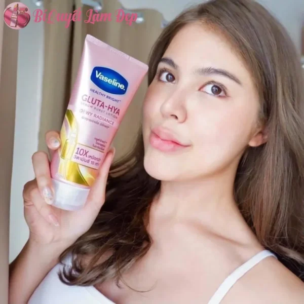 Sữa Dưỡng Thể Vaseline Healthy Bright Gluta-Hya Serum Burst Lotion