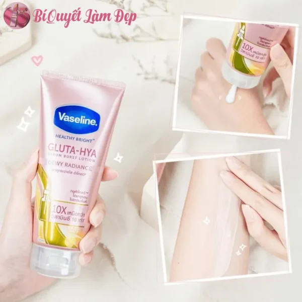 Sữa Dưỡng Thể Vaseline Healthy Bright Gluta-Hya Serum Burst Lotion